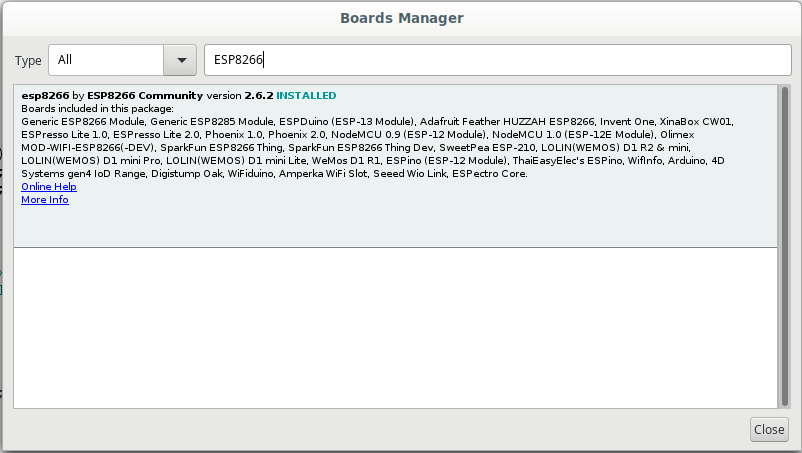Arduino Board Manager